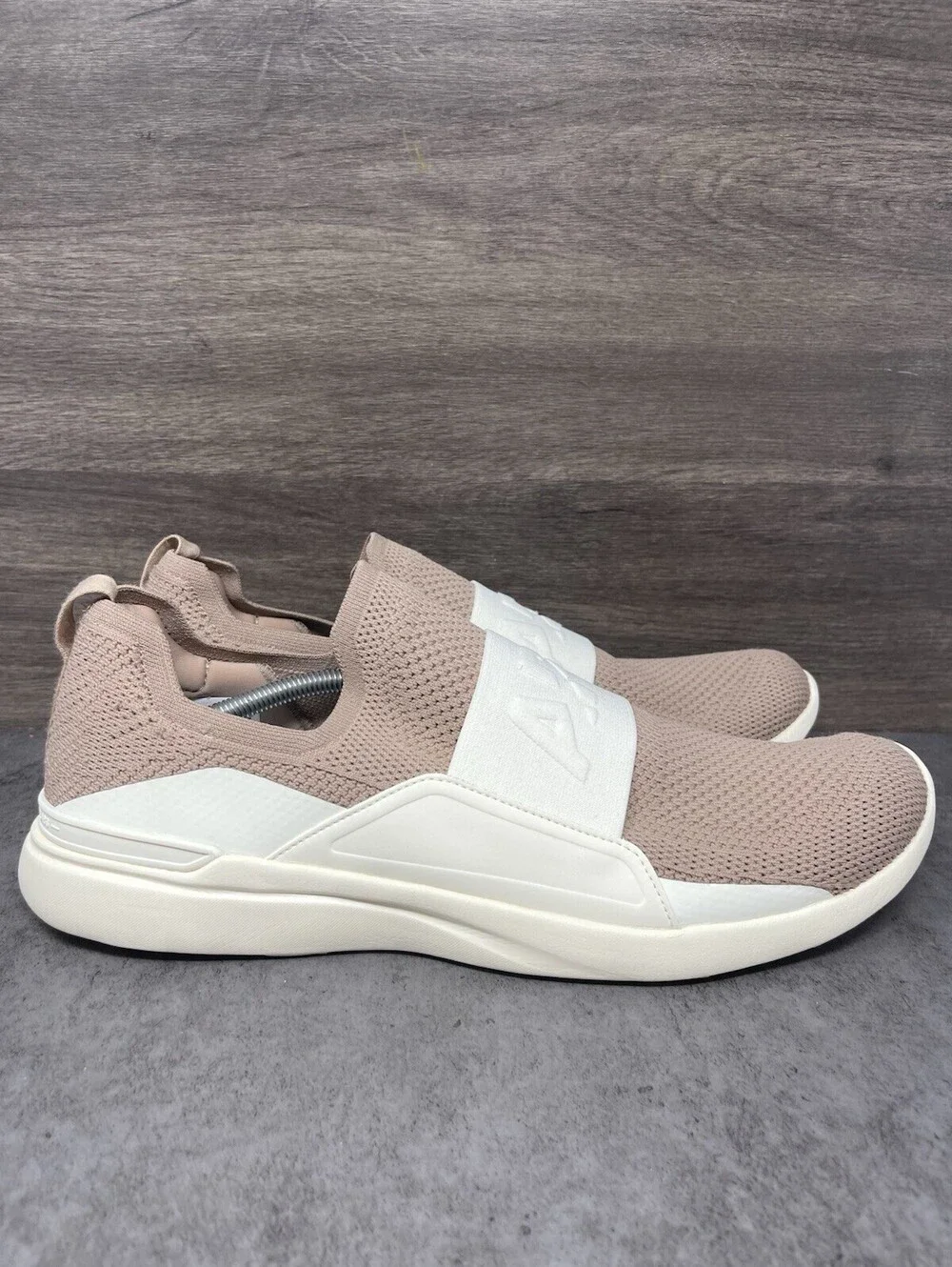 APL TechLoom Bliss Mens Size 14 Beige Slip On Walking Comfort Knit Lot Sneakers